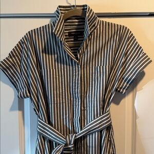 🔥Banana Republic Striped Belted Shirt Dress